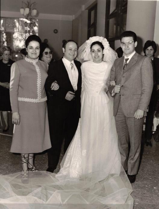 I coniugi Tagliaferri al matrimonio
della sorella Anna Ranaldi e Salvatore
Russo